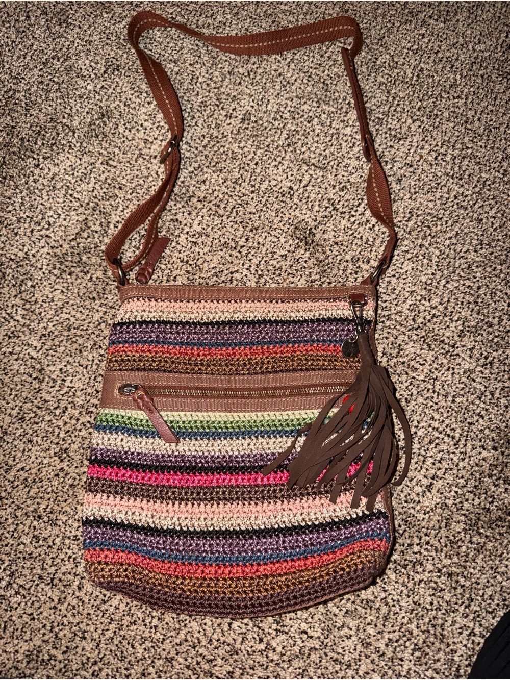 The Sak Lucia Crochet Crossbody Handbag